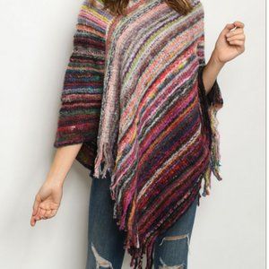 Pinklicious - Olive Multi Ponchi Sweater